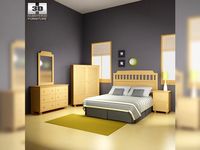 Bedroom Furniture 20 Set 3D Model