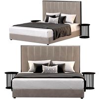 Modern double bed (337515)
