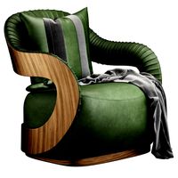 Nordic Green leather armchair  (337504)