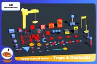 Hyper-Casual - 3D Animated Traps &amp; Obstacles + VFX