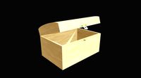 Wooden box for decoupage