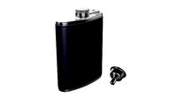 Flask Liquor Stainless Steel Leather Wrap 02