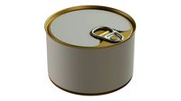 Canned food round tin metal aluminum can 02