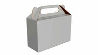 Gable box cardboard food packaging 06 white