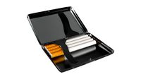 Metal cigarette case box 04 open