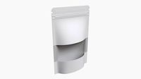 Plastic food pouch bag with screen