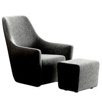 Foster 520 armchair and pouffe  (337941)