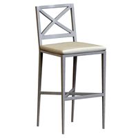 AZIMUTH CROSS Bar chair WITH BACK beluga (337970)