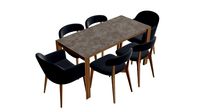 Dining table with chairs