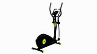 Fitness elliptical cross trainer