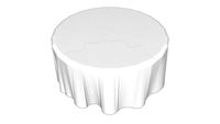 Mesa de convidados toalha branca