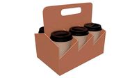 disposable paper coffee cup plastic lid and holder 01