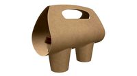 medium recycled paper coffee cup plastic lid and holder