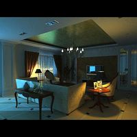 Photorealistic Living Room 0022 3D Model