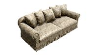 Sofa with five cushions