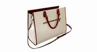 Woman briefcase travel shoulder bag handbag open