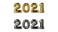 Foil balloon numbers 2021 year