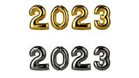 Foil balloon numbers 2023 year