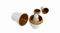 Matryoshka nesting doll set open mockup