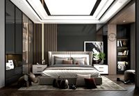 Modern Bedroom Interior Scene 20