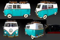 VW Camping Bus Cartoon