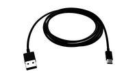 USB-C to USB cable black