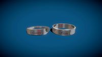 Peace Ring Couple Platinum