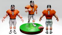 American Football Touchdown Character 05