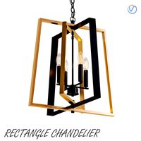 Modern rectangle chandelier (338637)