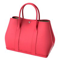 Hermes Pink Leather Garden Party 36 Bag