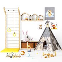Toys and fureniture set with tent (338808)
