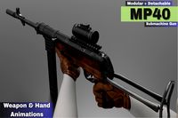 MP 40 Submachine Gun (Fps-Tps)