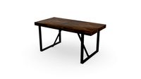 MESA DE COMEDOR IRON 160*80*76 MADERA ROBLE RUST