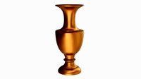 Metal Oriental Vase 02