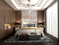 Modern Bedroom Interior Scene 21