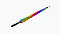 Large Automatic Umbrella Closed Colorful