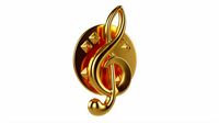 Music Clef Pin