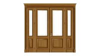Classic Door With Glass Quad 01