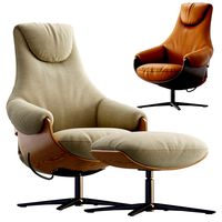 LXR10 By Leo armchair and footrest (339278)