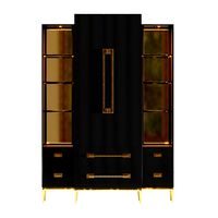 Ebony Satin Tall Cabinet (332388)