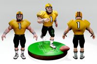 American Football Character Touchdown 02