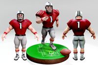 American Football Character Touchdown 06