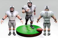American Football Character Touchdown 07