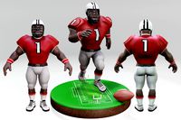 American Football Character Touchdown 06A