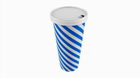 Paper Cold Cup 22 Oz With Paper Flat Lid