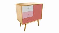Wooden Cabinet With Drawers 01