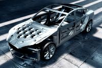 Electric car frame and chassis