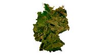 Relief map of Germany