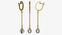 Earrings Diamond Gold Jewelry 01