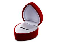 Heart Shape Ring Box Red v 1